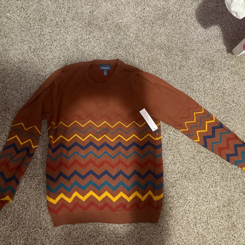ModCloth Chevron Knit Sweater - Picture 6 of 8